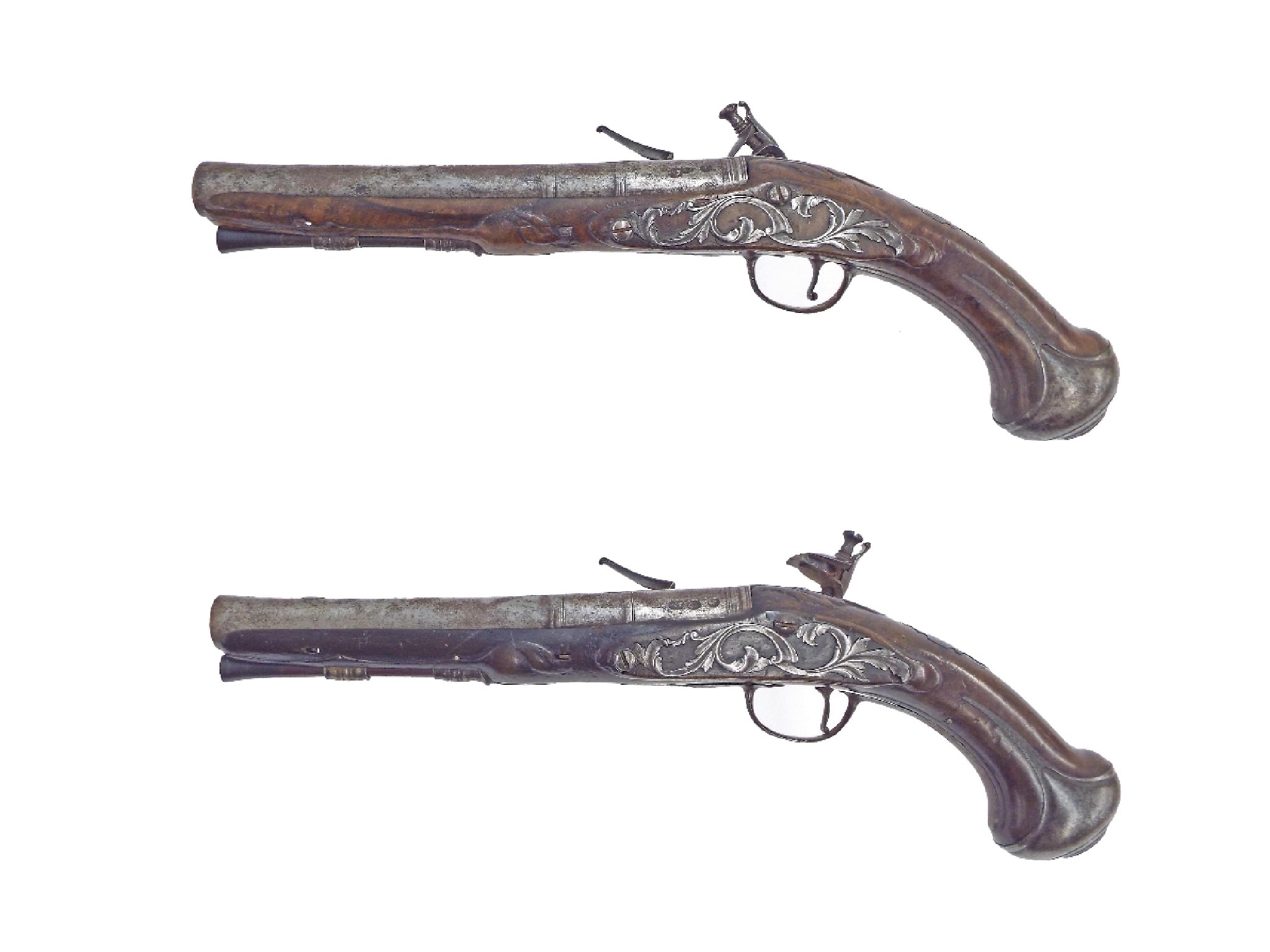 Appraisal: Good pair of early th century flintlock pistols signed Maskall