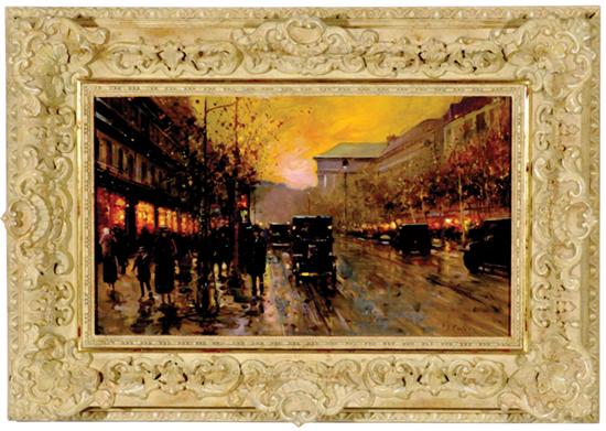 Appraisal: Edouard Leon Cortes French - RUE ROYALE circa oil on