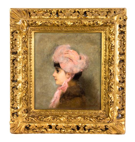 Appraisal: Sale Lot Marcel Baschet French - Lady in Profile with