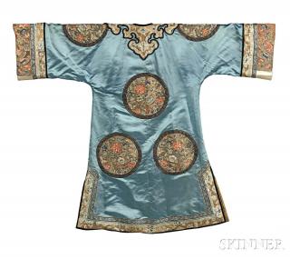 Appraisal: Embroidered Lady's Informal Robe Embroidered Lady's Informal Robe China th