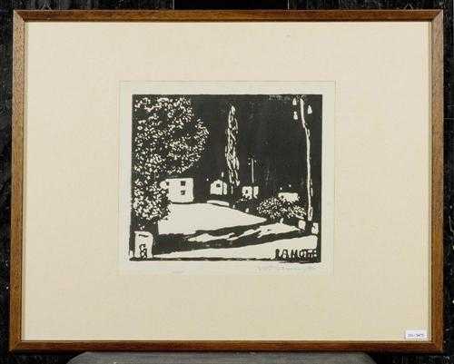 Appraisal: GIACOMETTI GIOVANNI La notte II Um Wood cut Signed lower