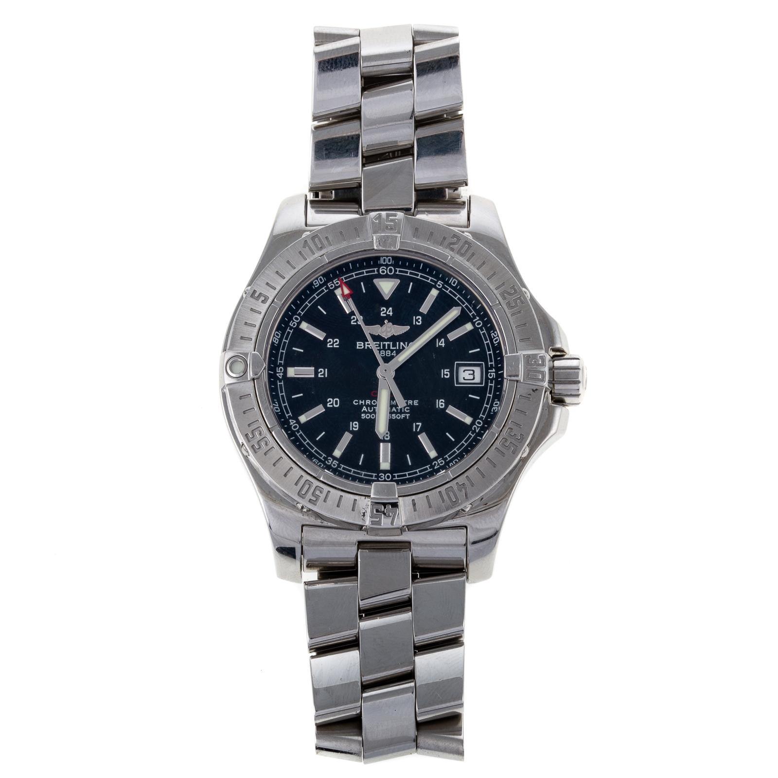 Appraisal: A BREITLING AUTOMATIC COLT II CHRONOMETER WATCH Stainless steel Breitling