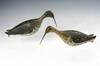 Appraisal: DECOYS - Two th C carved and painted shore birds