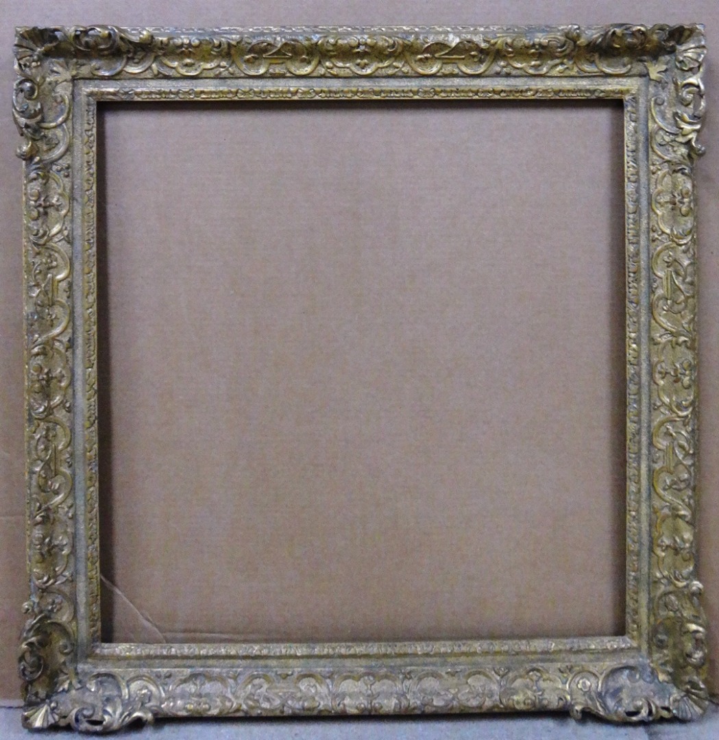 Appraisal: A th century gilt plaster swept frame with foliate decoration