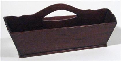 Appraisal: Wooden cutlery tray