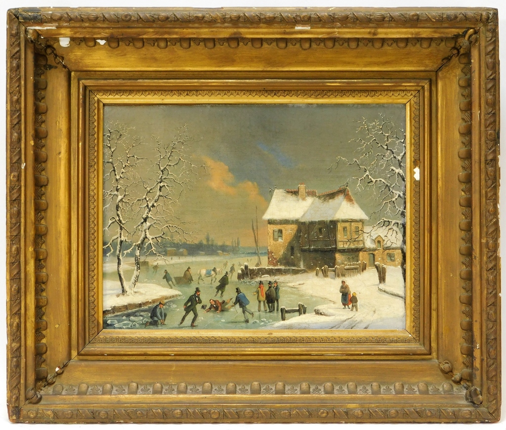 Appraisal: DUTCH LITTLE ICE AGE WINTER WONDERLAND PAINTING Netherlands th Century