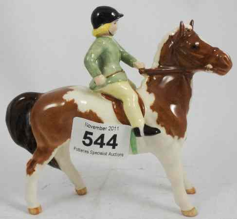 Appraisal: Beswick Model of Girl on Skewbald Pony