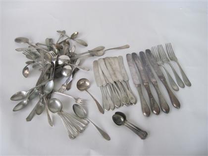 Appraisal: Group of assorted American sterling silver flatwareComprising Boullion teaspoons four