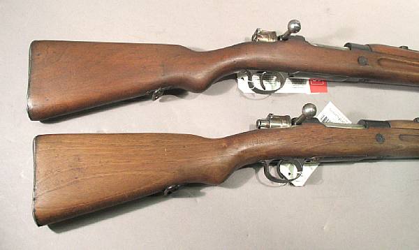 Appraisal: A lot of two Spanish Model short rifles Including serial