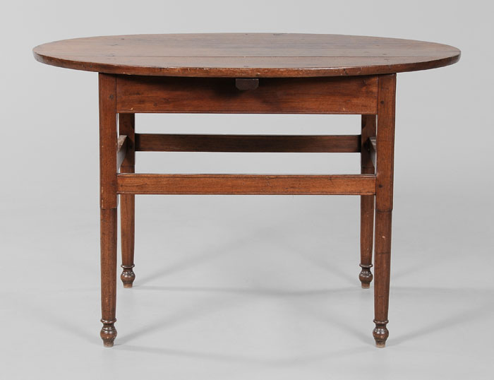 Appraisal: Southern Walnut Oval Center Table possibly Tennessee early th century