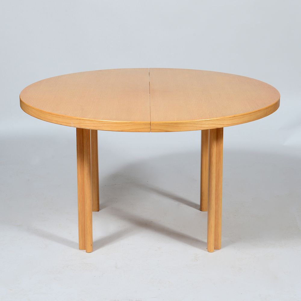 Appraisal: Alvar Aalto Birch Extension Dining Table With one leaf x