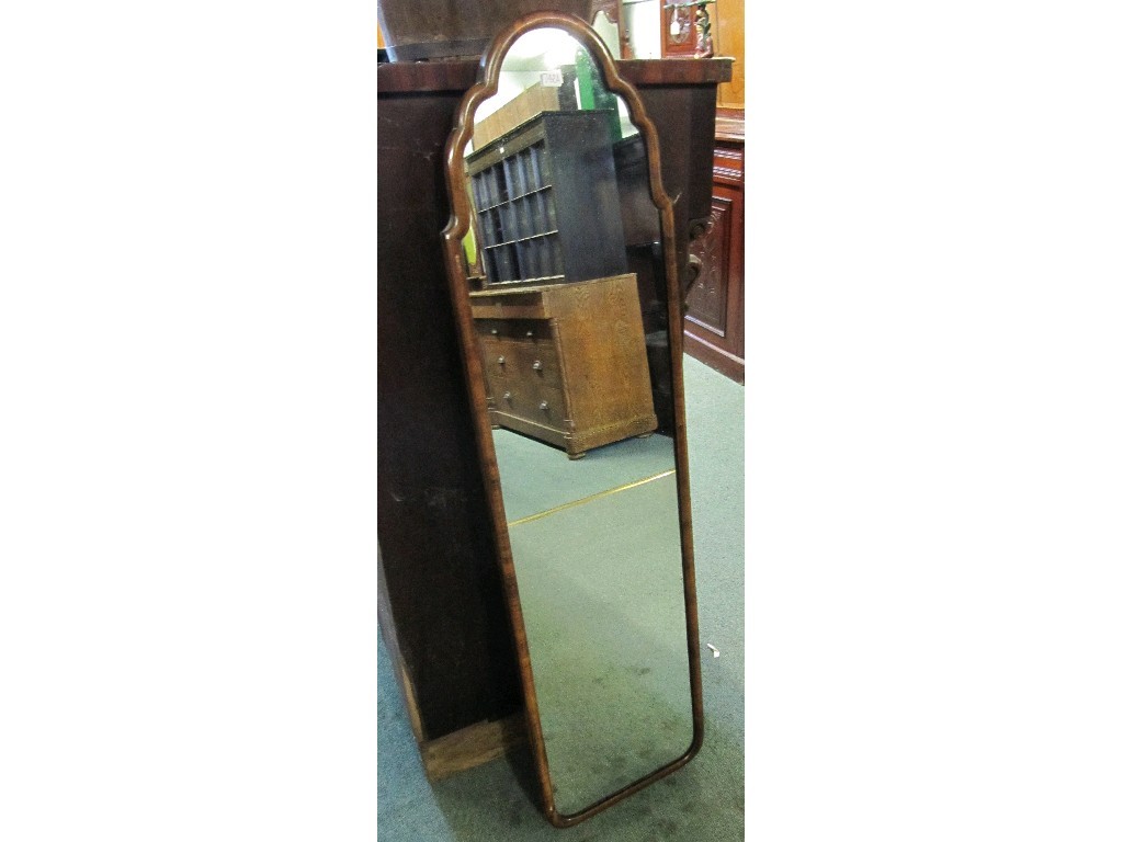 Appraisal: Walnut framed dressing mirror