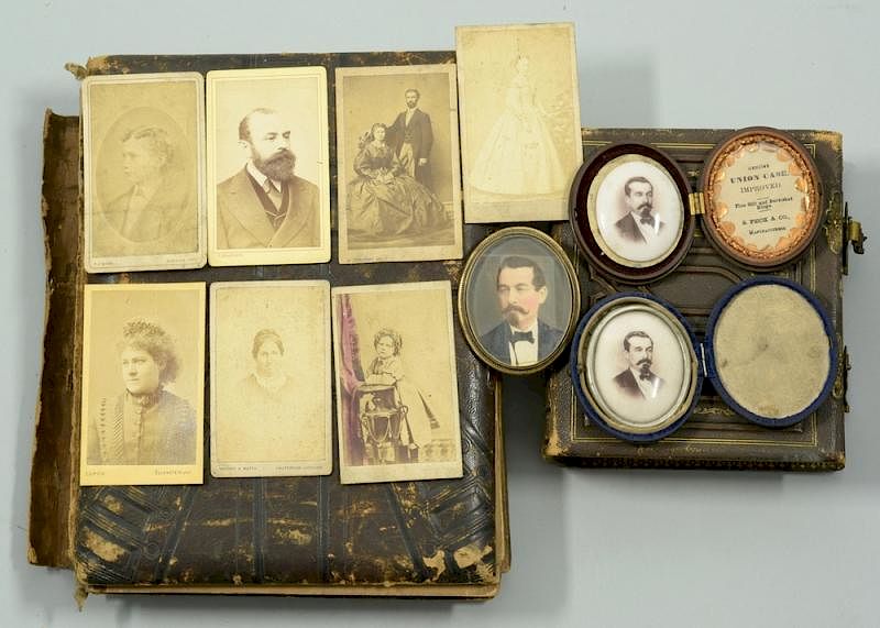 Appraisal: Album of assorted CDVS - Giers Family CDV Albums containing