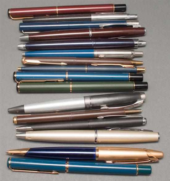 Appraisal: Sixteen Parker ballpoint pens Estimate - Pen s have not