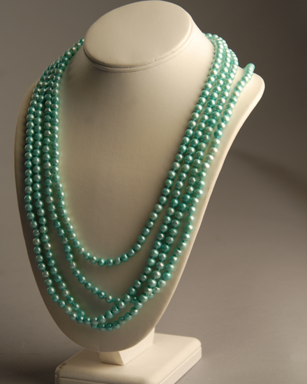 Appraisal: One Hundred Inches of Aqua Freshwater Cultured Pearls of approx