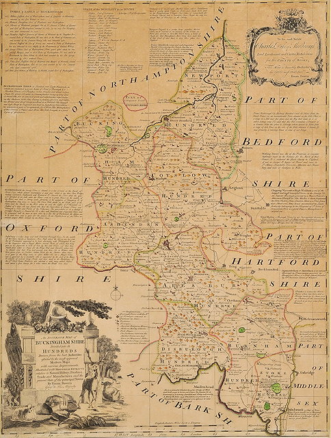 Appraisal: Emmanuel BowenAn accurate map of Buckinghamshire divided into its hundreds