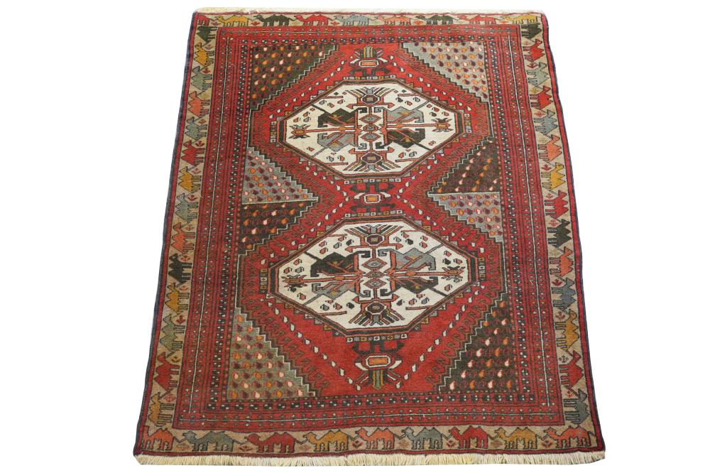 Appraisal: PERSIAN WOOL CARPETsecond half th century ' x ' Condition