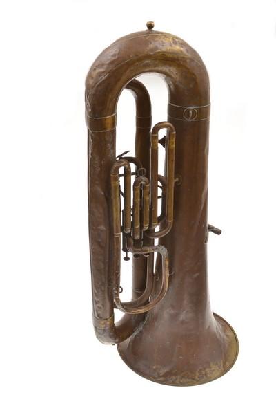 Appraisal: TUBA Bb - EARLY TH CENTURY BRASS TUBA 'PROTOTYPE' BY