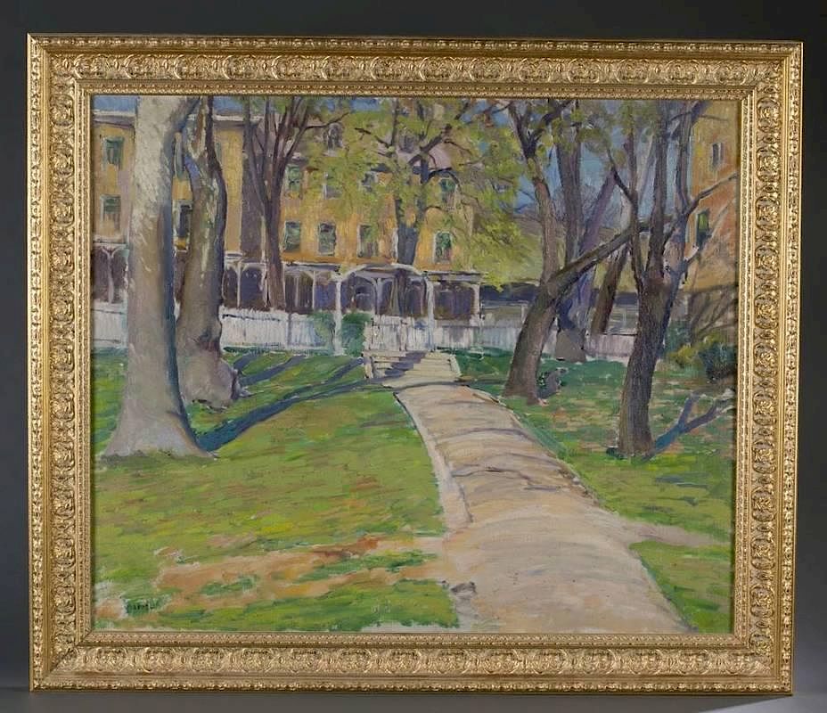 Appraisal: Viola Appel Landscape w House o c Appel Viola United