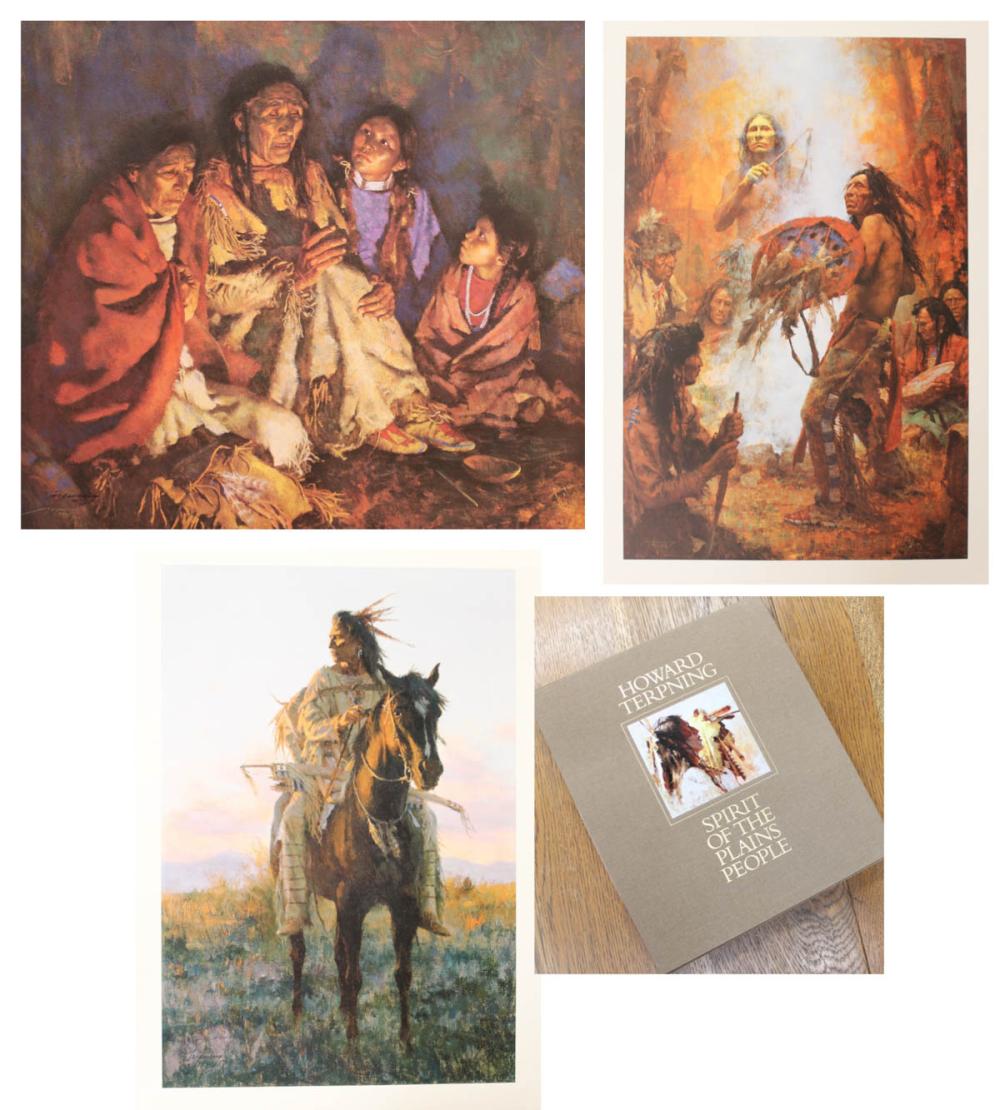 Appraisal: HOWARD TERPNING United States born three prints and a book