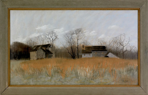 Appraisal: Barclay Lawrence Jacob Rubincam American - pastel of Andrew Wyeth's