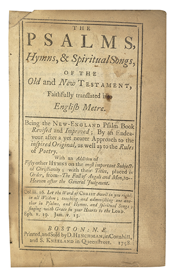 Appraisal: BIBLE IN ENGLISH BOOK OF PSALMS The Psalms Hymns Spiritual