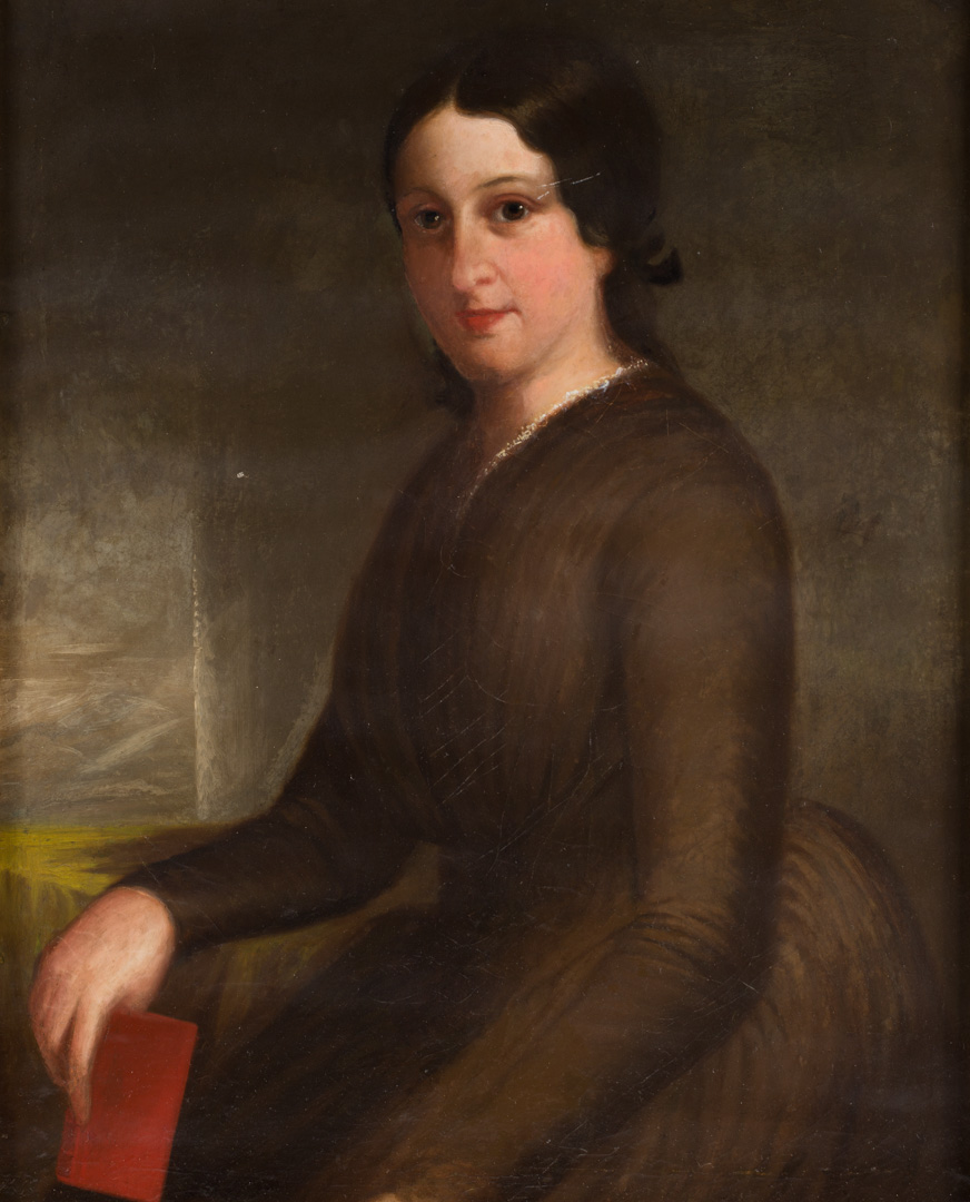 Appraisal: American School th c Portrait of a Lady oil Oil