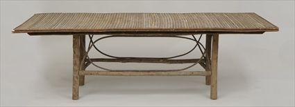 Appraisal: American Willow Twig Table Modern in x ft in x