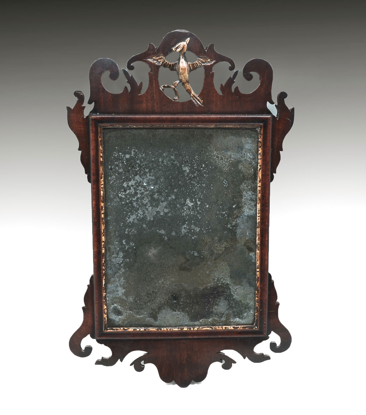 Appraisal: PHOENIX CREST CHIPPENDALE MIRROR Chippendale mirror having an overall scrolling