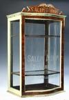 Appraisal: DISPLAY CASE - Circa German etched glass and wood counter