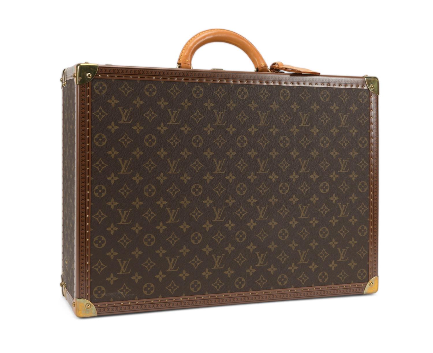 Appraisal: LOUIS VUITTON 'ALZER' HARD SIDED SUITCASE Louis Vuitton monogram coated