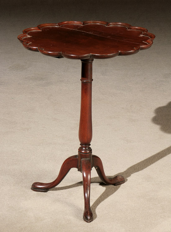 Appraisal: George III Mahogany Tripod Stand Late th Century Having a