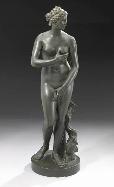 Appraisal: An Italian patinated bronze figure of the Venus de' Medici