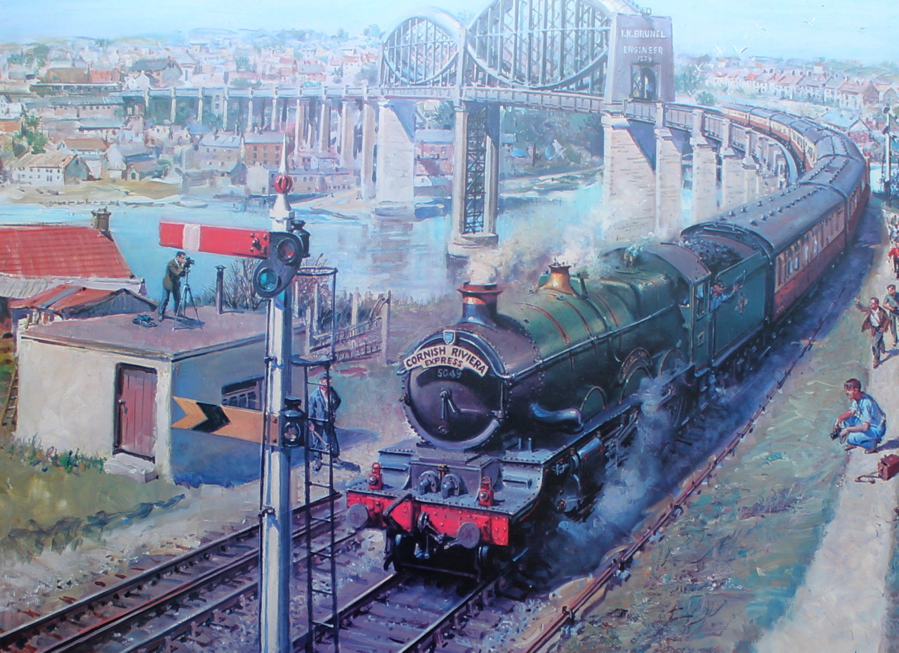 Appraisal: Terence Cuneo - Cornish Riviera Express artist signed print limited