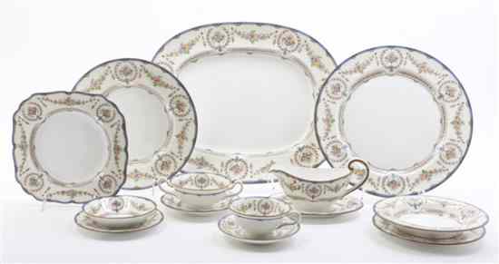 Appraisal: A Porcelain Dinner Service for Twelve Minton in the Hampshire