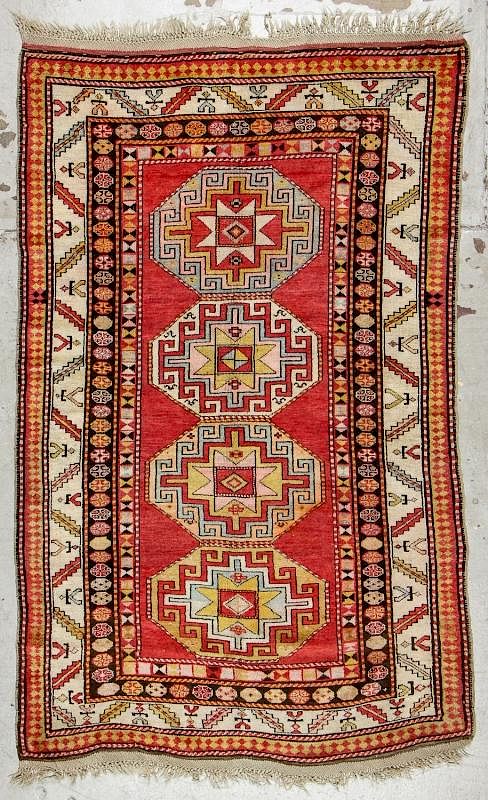 Appraisal: Antique Kazak Rug ' '' x ' '' Antique Kazak