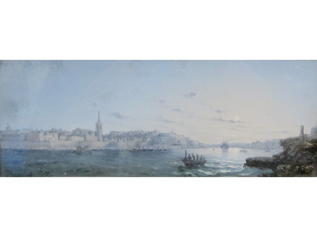 Appraisal: Watercolour of a Continental harbour town unsigned