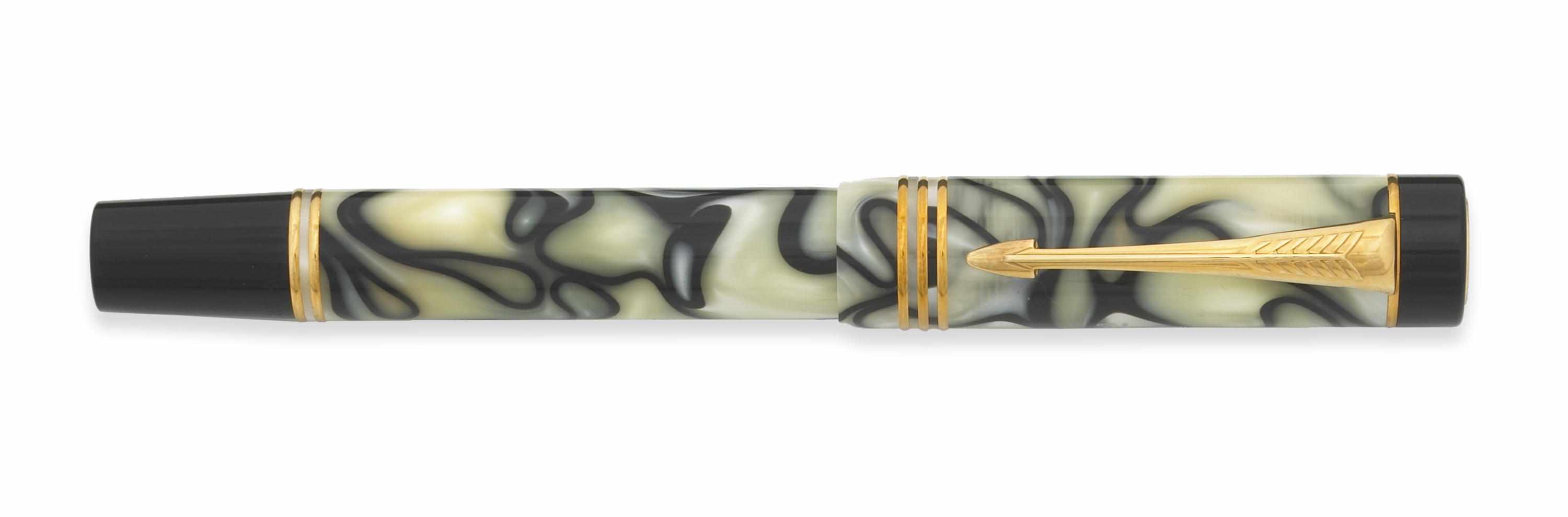 Appraisal: PARKER Duofold Norman Rockwell Limited Edition Fountain Pen Jet and