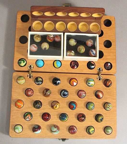 Appraisal: Marble Lot Grouping of machine made marbles circa s includes