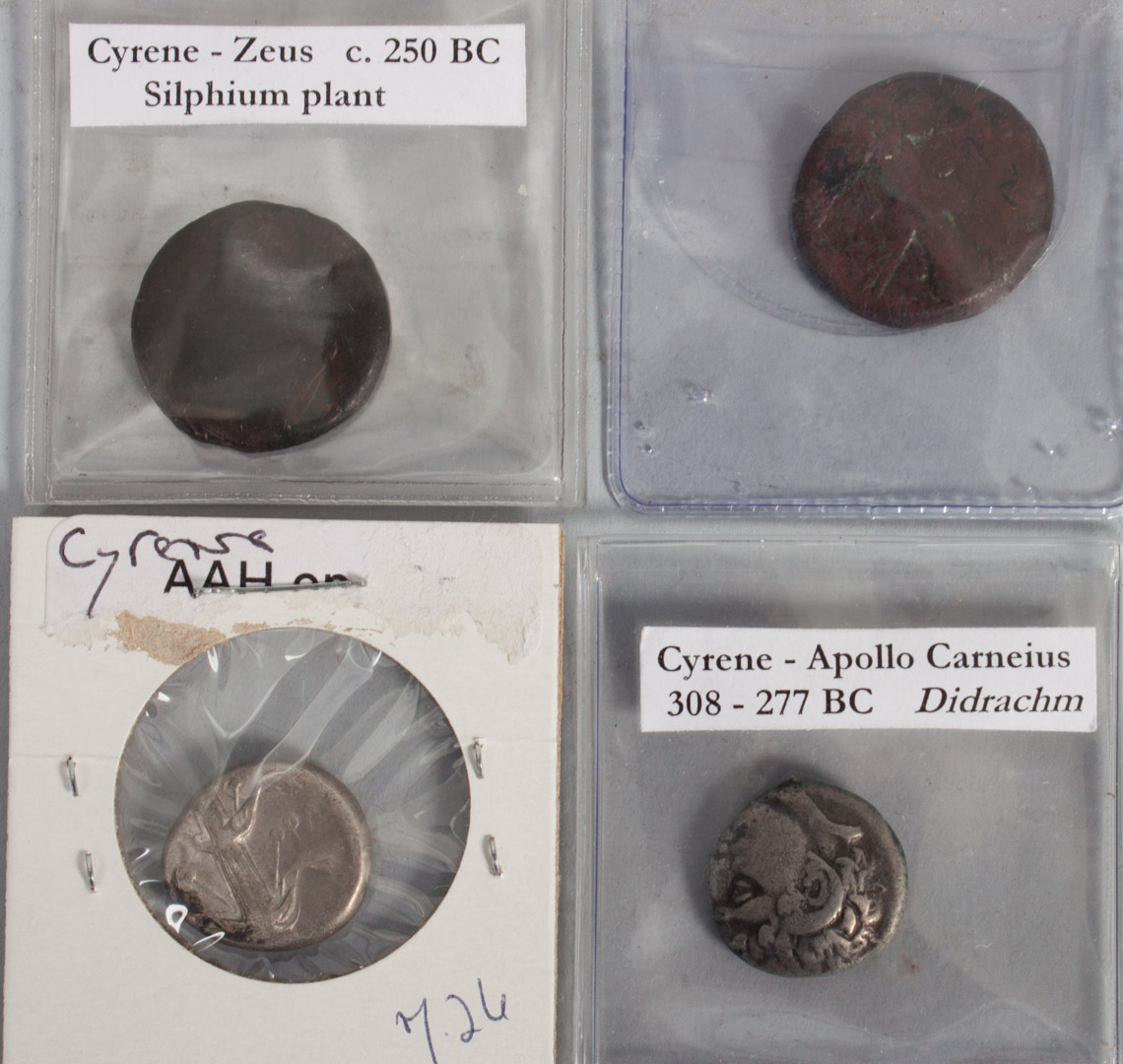 Appraisal: Ancient Coins silver or copper coins of Cyrene comprising silver