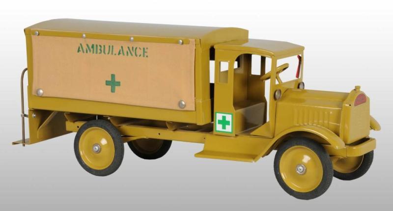 Appraisal: Pressed Steel Keystone Packard Army Ambulance Toy Description Circa Packard