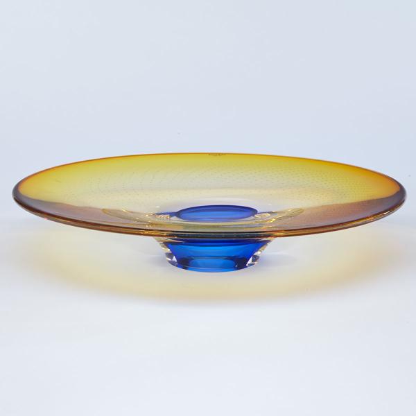 Appraisal: Goran Warff Swedish b for Kosta Boda Zoom Glass Footed