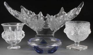 Appraisal: PIECE LALIQUE CRYSTAL GROUPING A FOUR PIECE GROUP OF LALIQUE