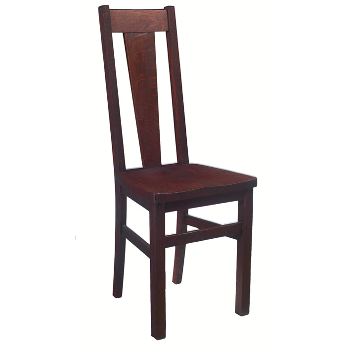 Appraisal: Lifetime desk chair Prairie design with a tapered slat at