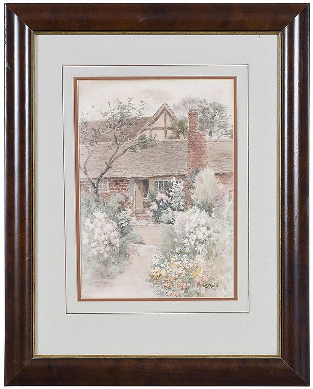 Appraisal: Jane Brewster Reid New York Illinois - Garden Path signed