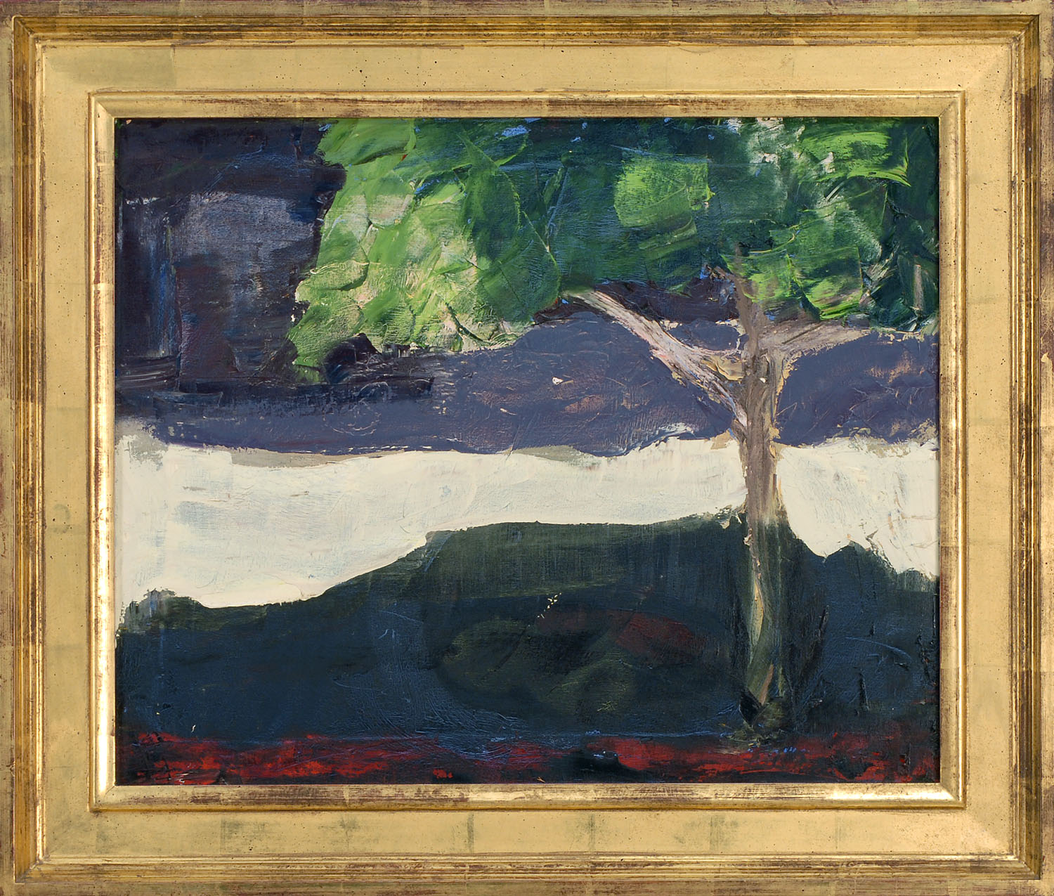 Appraisal: LESLIE PACKARDCape Cod ContemporaryA lone tree Packard gallery label verso