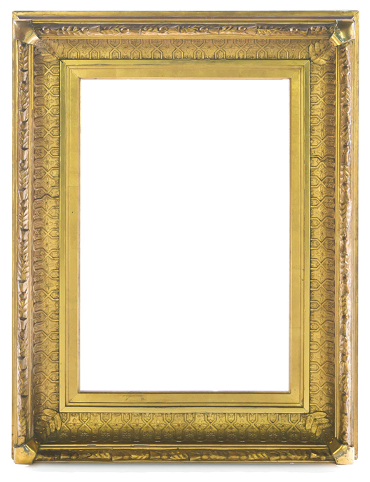 Appraisal: FRAME th Century American Patterned Cove W x rabbet x