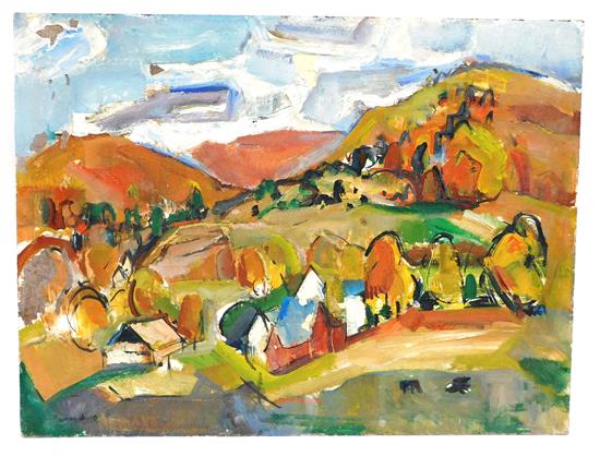 Appraisal: Marion Huse American - Fall View of the Valley Modernist