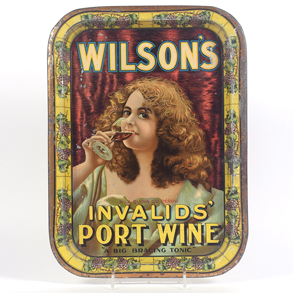 Appraisal: Wilsons Port Wine Canadian Serving TrayReference n aBrewery Wilsons Invalids