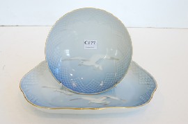 Appraisal: BING AND GRONDAHL SEAGULL DISH AND COMPORT